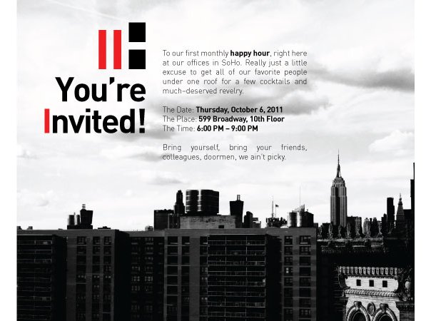 happy hour invite template